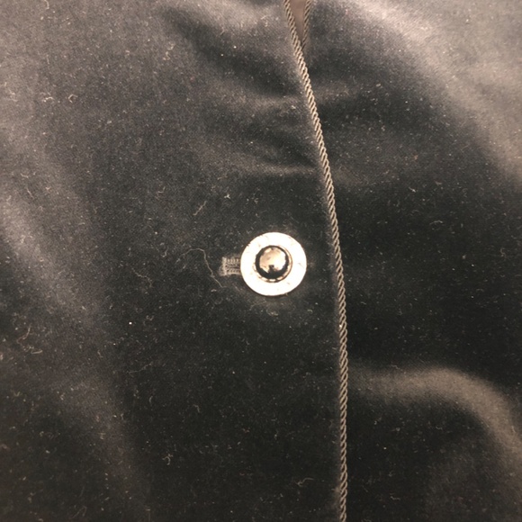 Vintage I Magnin Velvet Crop Blazer Jacket shoulder pads size 4 - Picture 6 of 11